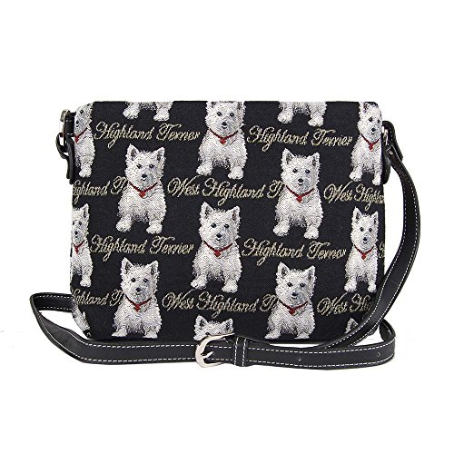 Image of Signare Tapestry Crossbody Bag Sling Shoulder Purse for Women