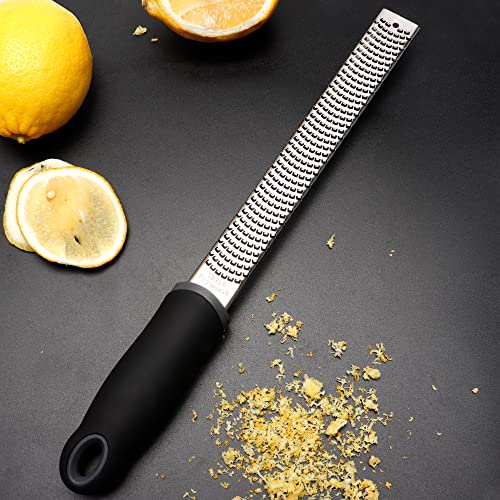 Kaishun Stainless Steel Lemon Zester, Cheese Grater for Lime, Cheese, Dishwasher Safe - Thumbnail 6