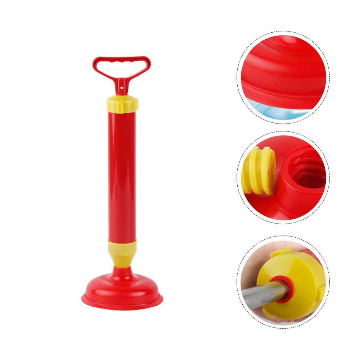2 Stück Toilettensaugnäpfe aus Gummi Wc Pömpel mit Ergonomischem Griff Verstopfungslöser für Toilette Badewanne und Waschbecken Badezimmer Reinigungswerkzeug