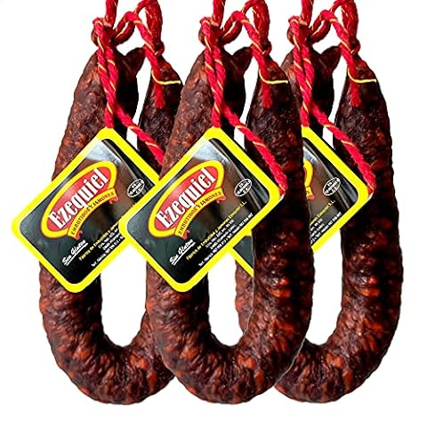 Embutidos Ezequiel Pack Chorizo Extra Picante Curado Ahumado, Chorizo de León 3 Udes. Cover