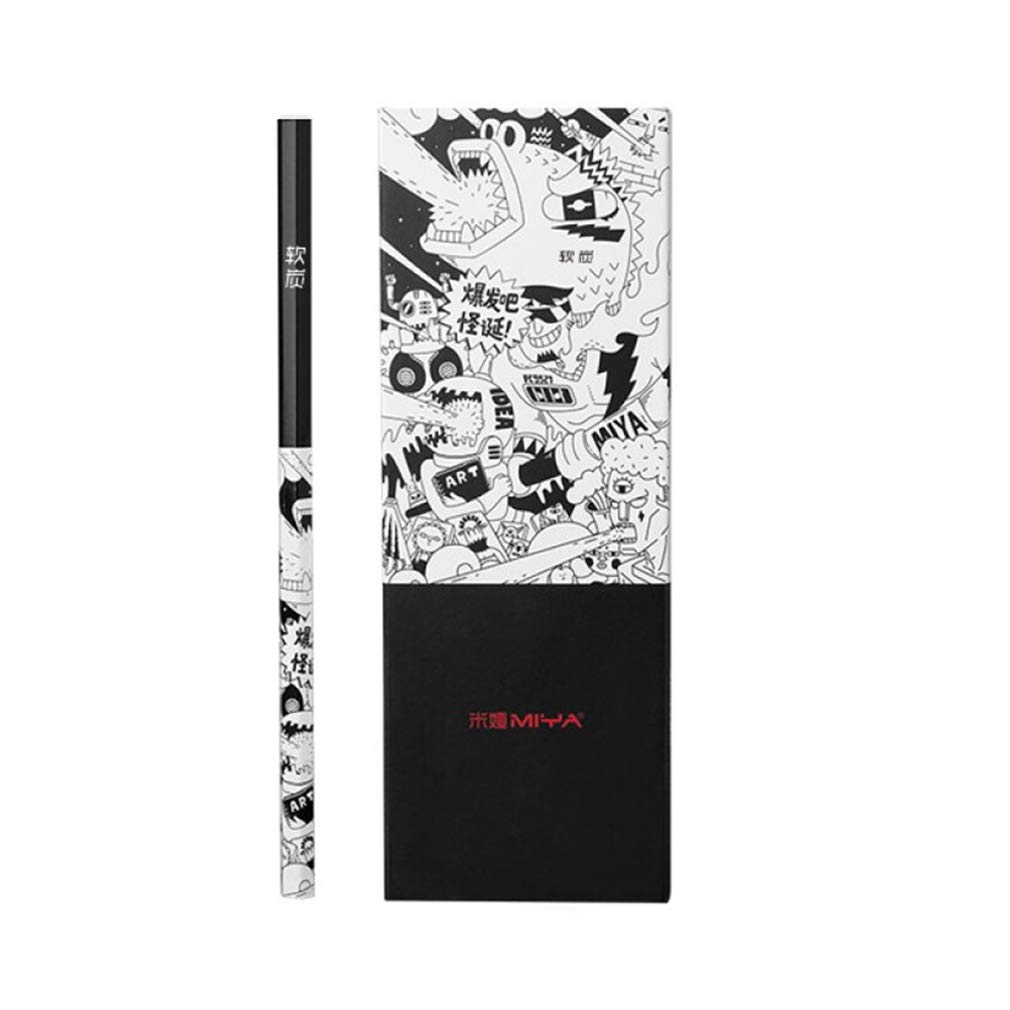 YYMIYU 8pcs soft Liuling charcoal for drawing and painting