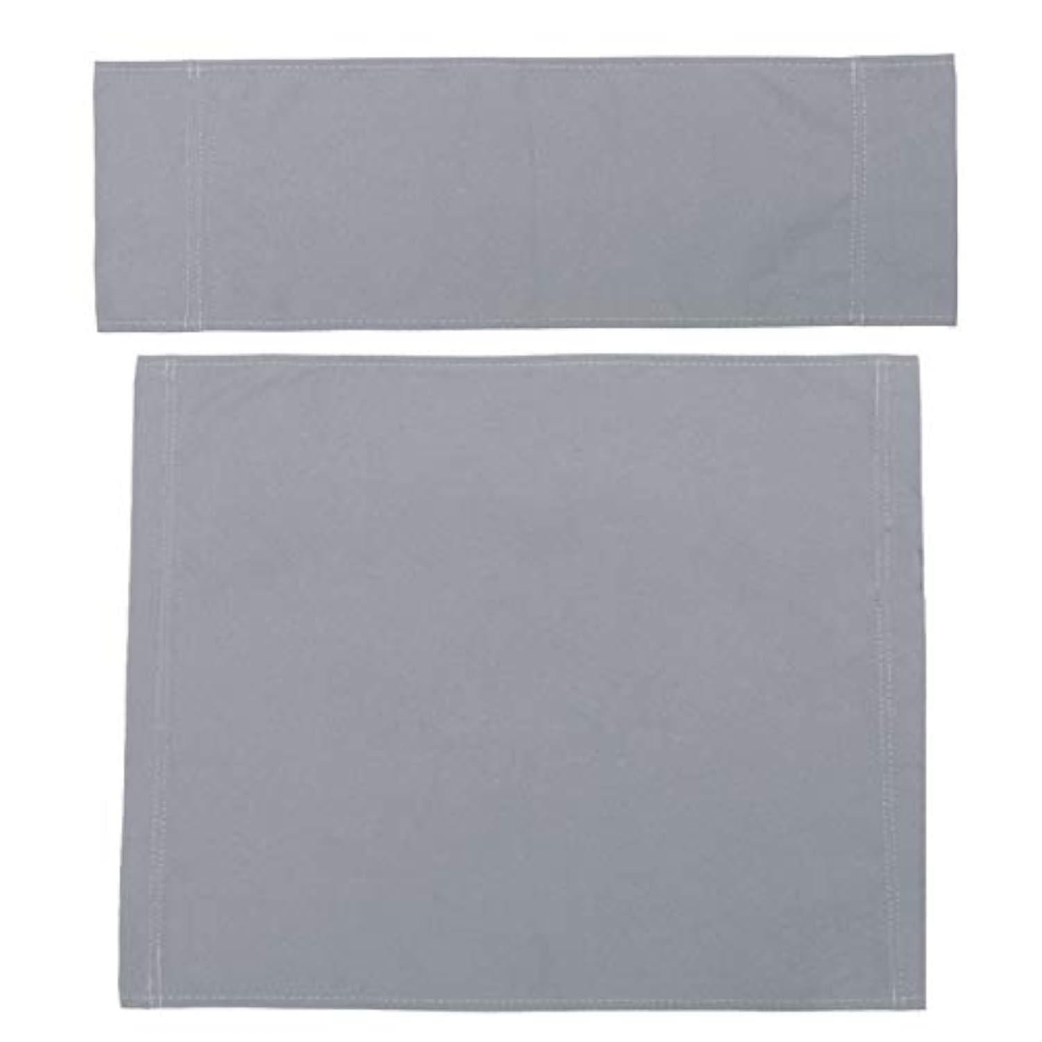 Upone 20.86" L x 16.14" W Directors Chair Canvas Replacement Covers Kit for Directors Chairs,Movie Chair Replacement Canvas Seat and Back Oxford Cloth Cover for Home Director Chair Large Size(Grey)