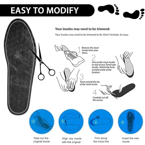 Image of Magnetic Acupressure Insoles - Get Relief for Painful Feet (Black, S(35-38))