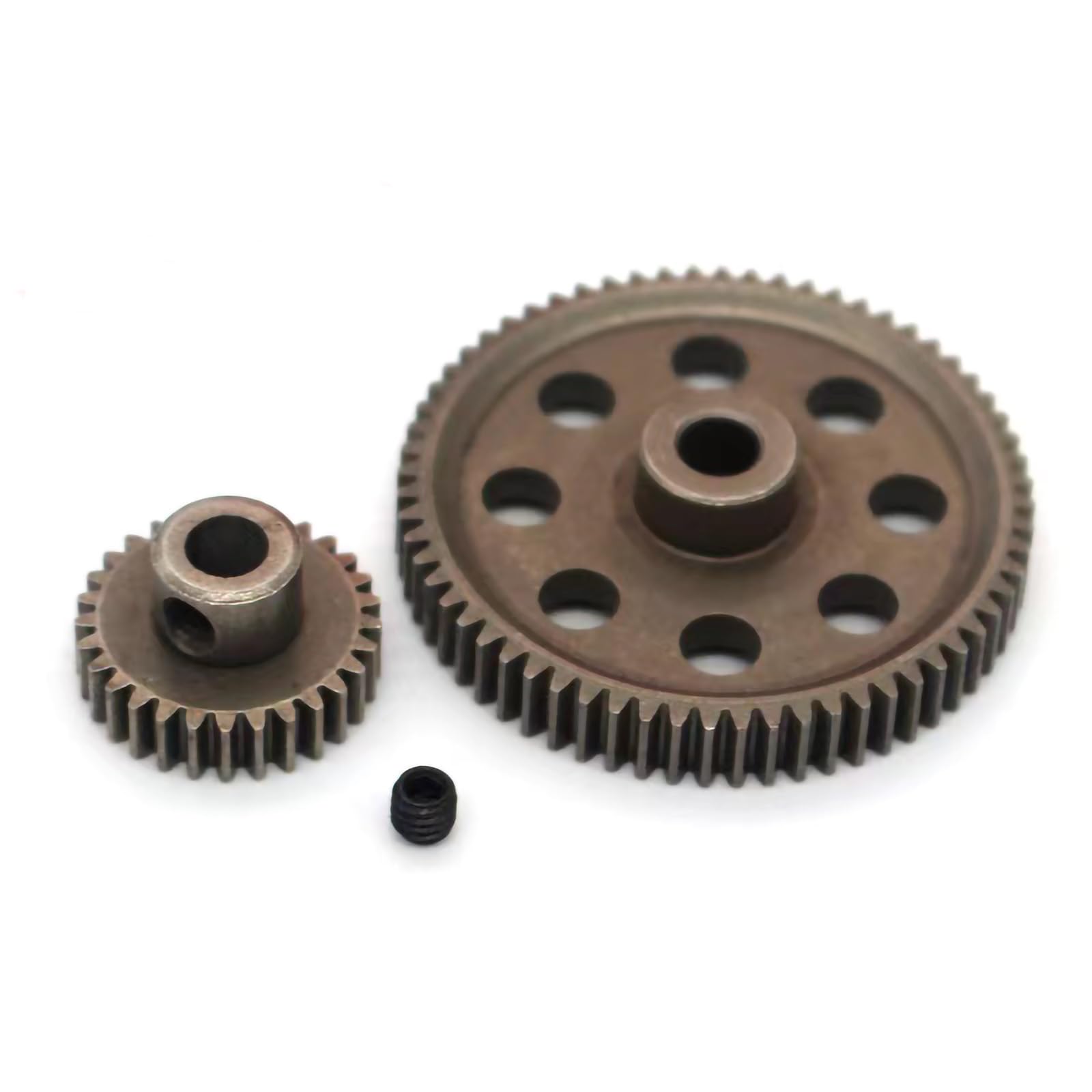 11184 Differential Steel Metal Super Gear Main Gear 64T & Motor Gear 29T for RC HSP 1/10 Car Truck Monster Truck Brontosaurus Redcat Volcano EPX HSP 94111 RC Replacement Parts