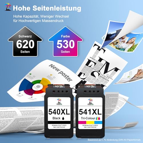 Palmtree 540XL 541XL Kompatibel für Canon Druckerpatronen 540 541 XL – Ansicht 4