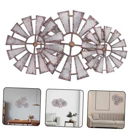 Molinos de viento de madera PRETYZOOM decoracion de pared artistica y acabados rusticos premium 5