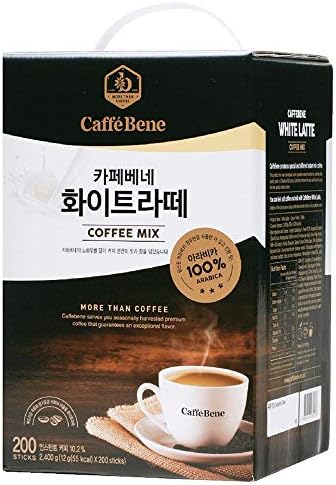 Caffebene White Latte Instant Coffee 12g (Pack of 200) 카페베네 화이트라떼