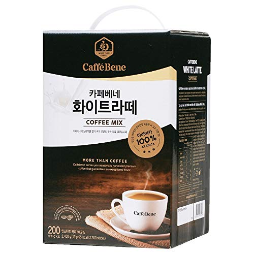 Caffebene White Latte Instant Coffee 12G (Pack Of 200) 카페베네 화이트라떼 #TOP1