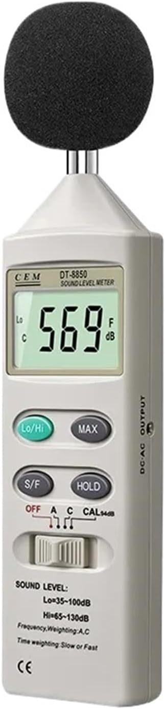 DT-8850 High Precision Detectable Noise Detection Sound Tester Sound Level Meter Household Noise Tester Decibel Meter