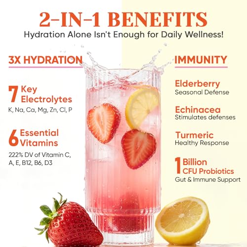 Image of Venture Pal Sugar Free Hydration Packets+Immune-Liquid Daily IV Drink Mix