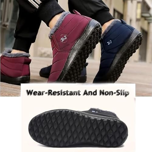 Giltpeak Boojoy Winter Boots, Indicativey Snow Boots Non-Slip Waterproof Fur Lining Thickening Warm Ankle Snow Boots for Women4