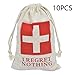 Produktbild POFET 10pcs I Regret Nothing Favor Taschen Kater Kit Taschen, Baumwolle Kordelzug Tasche Erste-Hilfe-Kit Überlebenskit für Hochzeit Brautparty Party Hen Party Recovery Kit Taschen, 4 x 6 Zoll