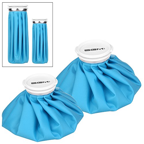 SGM Ice Pack Reusable Hot and Cold Bags Cold Packs for Knee Neck Head Leg Back Shoulder Foot Ankle Injuries and Pain Relief Therapy - 2 Pack [9