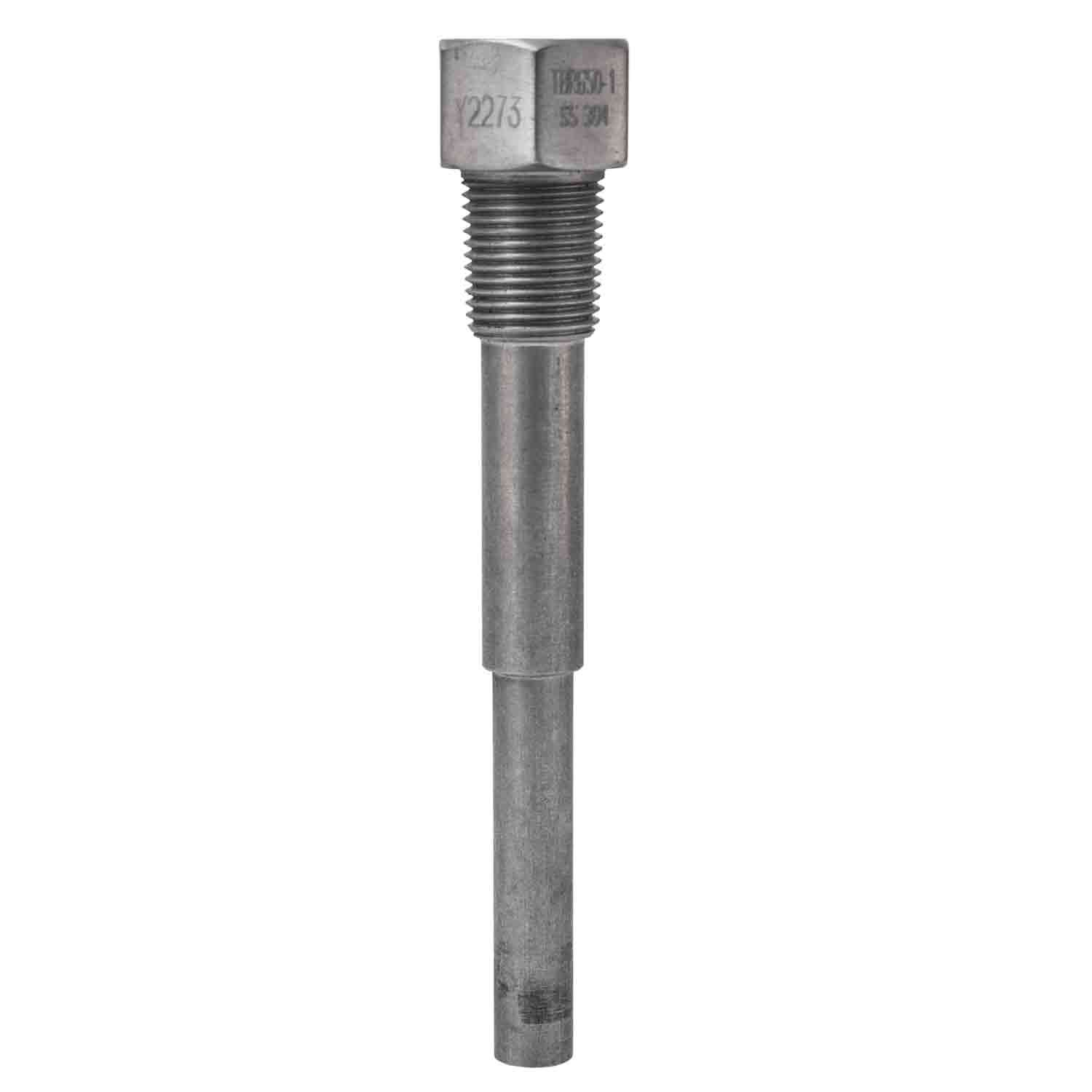 Winters TBR Series Stainless Steel 304 Bi-Metal Threaded Thermowell, 6" Stem, 1/2" NPT Male x 1/2" Female NPT