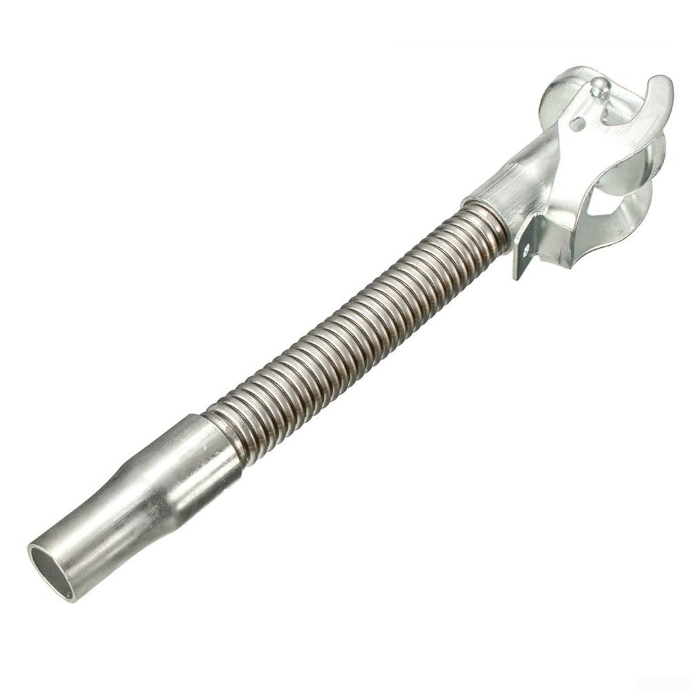 Silver Flexible Pouring Spout Silver Metal Jerry Can Spout Nozzle Fits For Standard 5L- 20L/Durable 30cm