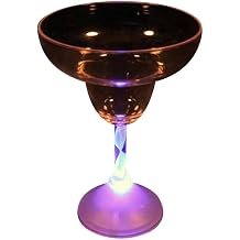 Light Up Margarita Cup 8 oz Novelty Acrylic LED Flashing Glass Party Favor for Bar