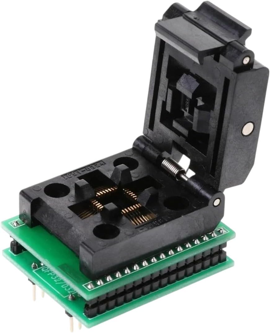 1Pcs Qfp32 to Dip32 Ic Test Socket Programmer Adapter/Converter for Xgecu Tl866Ii Plus T48 T56 Programmer Price Tqfp Lqfp New 2026 Electronic & Accessories