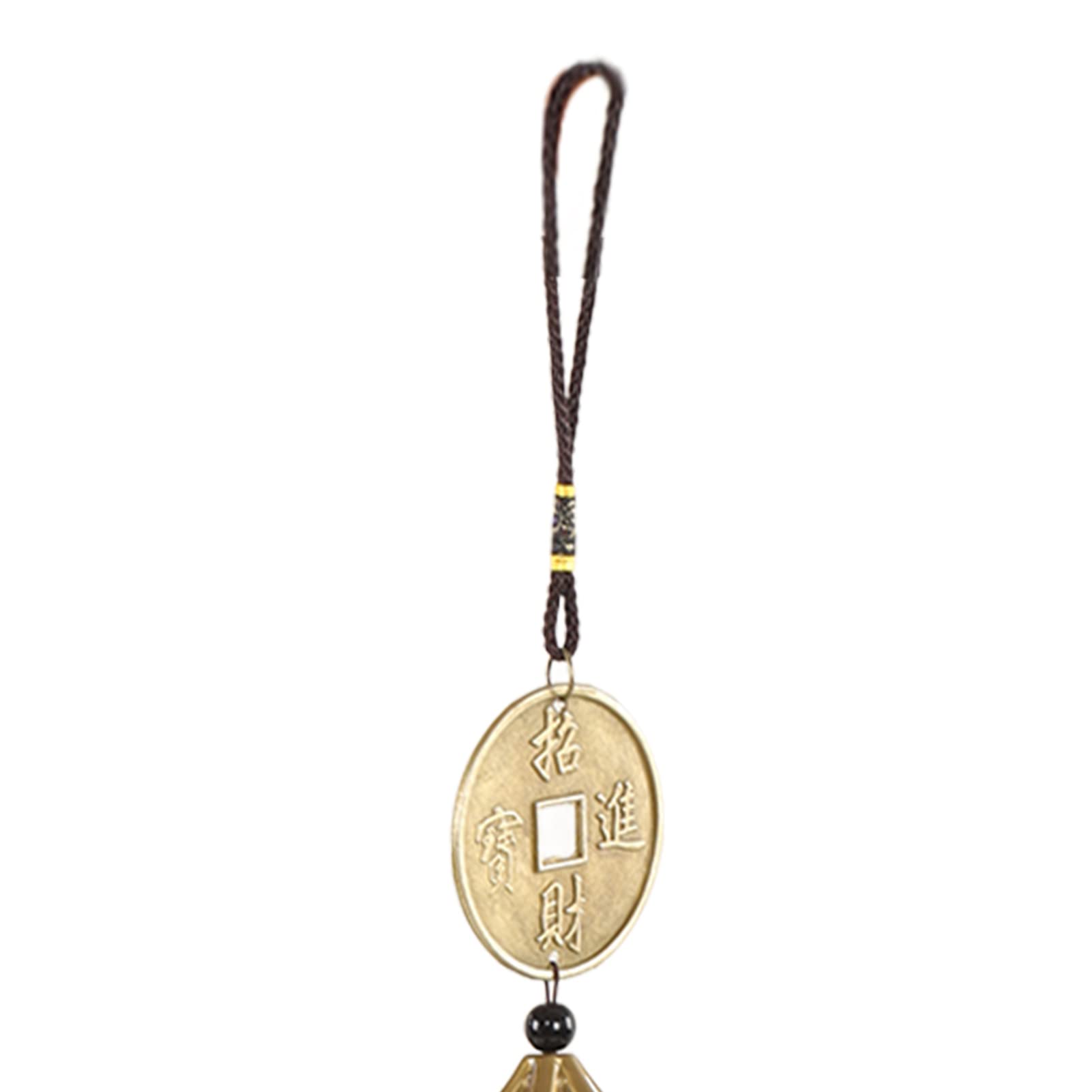 Buachois Campanelli Eolici per Esterni,Campanelli Eolici in Metallo Stile Cinese Feng Shui,Salute Felicità Campanelli Eolici Feng Shui Fortunati per Giardino, Cortile, Patio,Dec