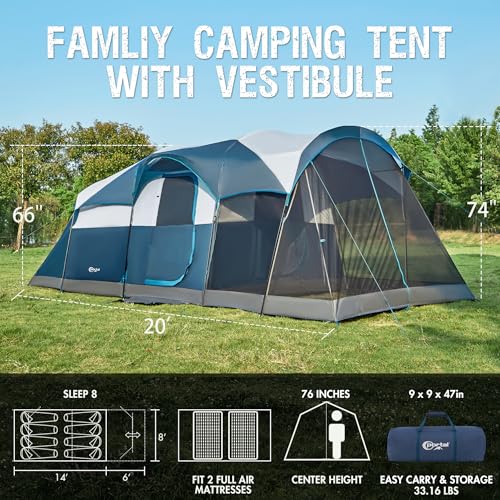 Portal 8 Person with Screen Porch