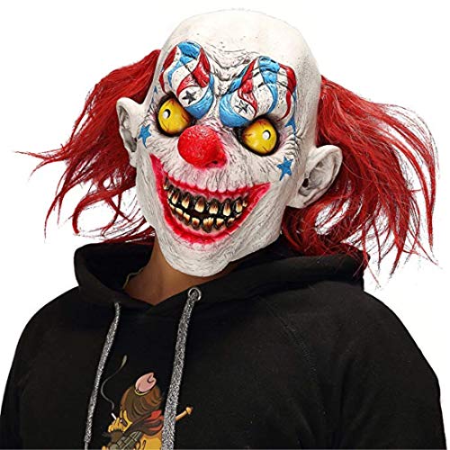 Halloween Horror Demon Joker Mask Scary Cosplay Evil Circus Clown Mask