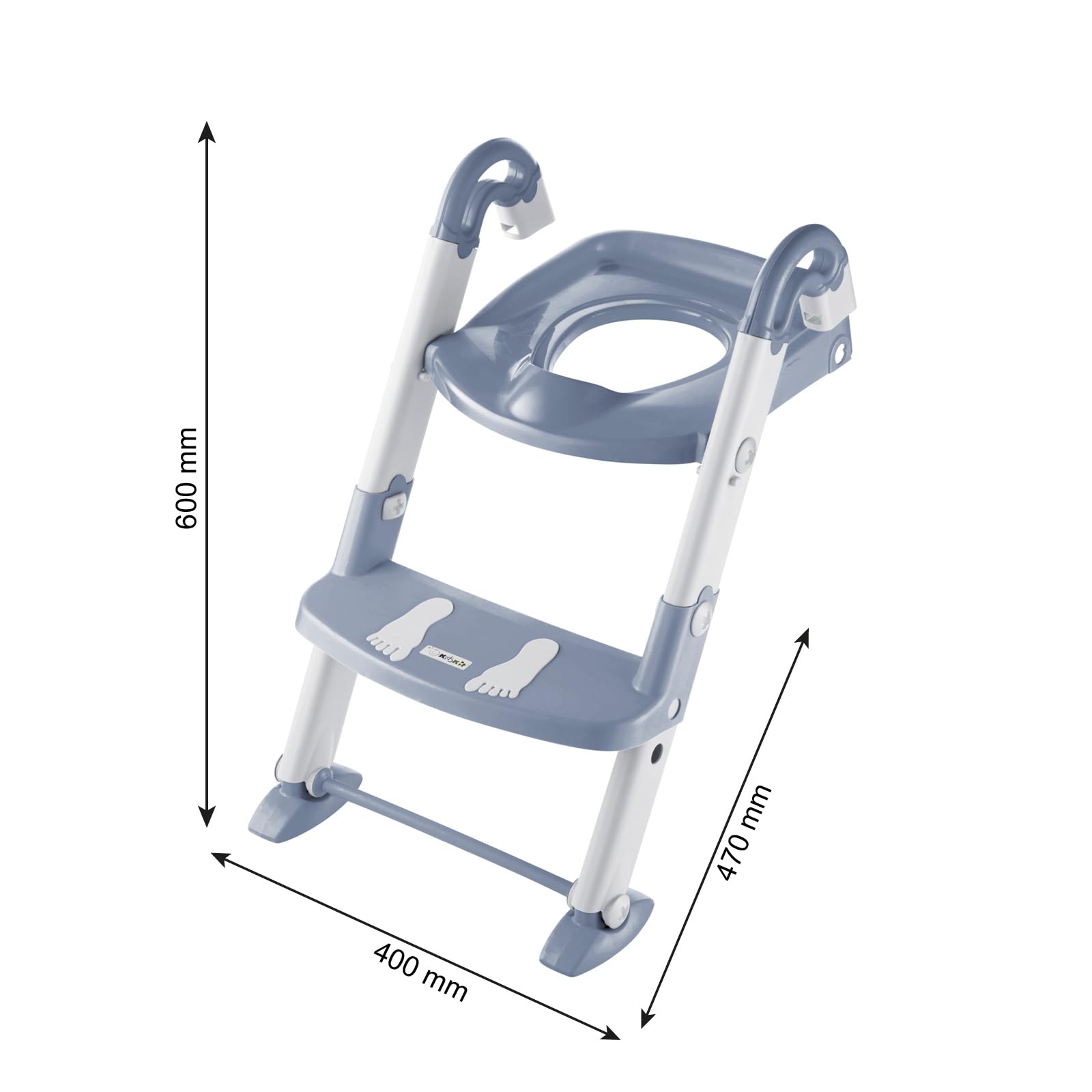 Istruttore per WC 3 in 1, 3 colori, per bambini, regolabile, blu