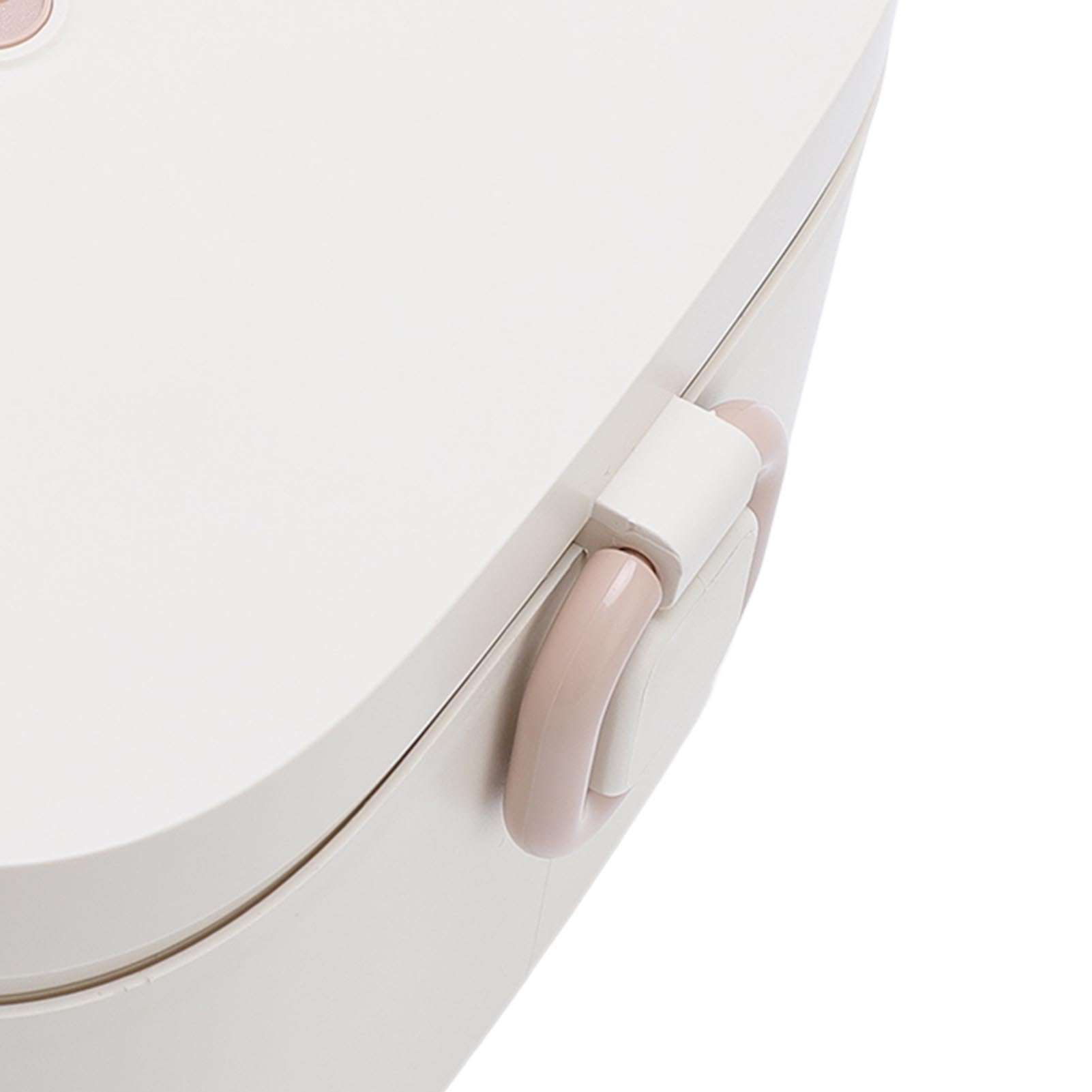 XUMIUZIY Fiambrera Eléctrica Inalámbrica, 500ml 25W Fiambrera Calentamiento Rápido, Calentador de Comida Portátil con Temporizador de 7 Velocidades, Modo Aislamiento, 8800mAh Recargable