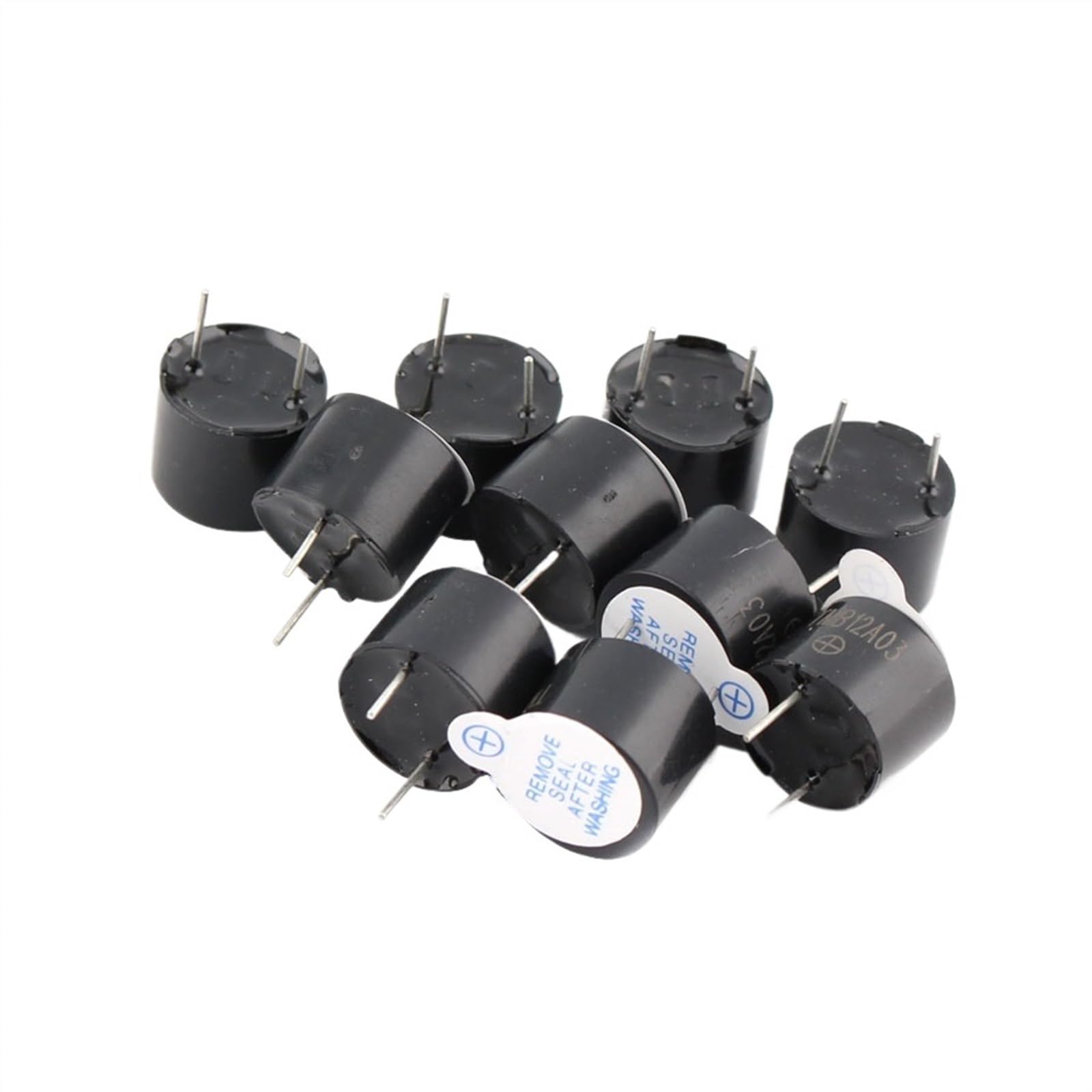 WUZDPRCJ 12V Active Buzzer Magnetic Long Continous Beep Tone Alarm Ringer 12mm Mini Active Piezo Buzzers 12 V