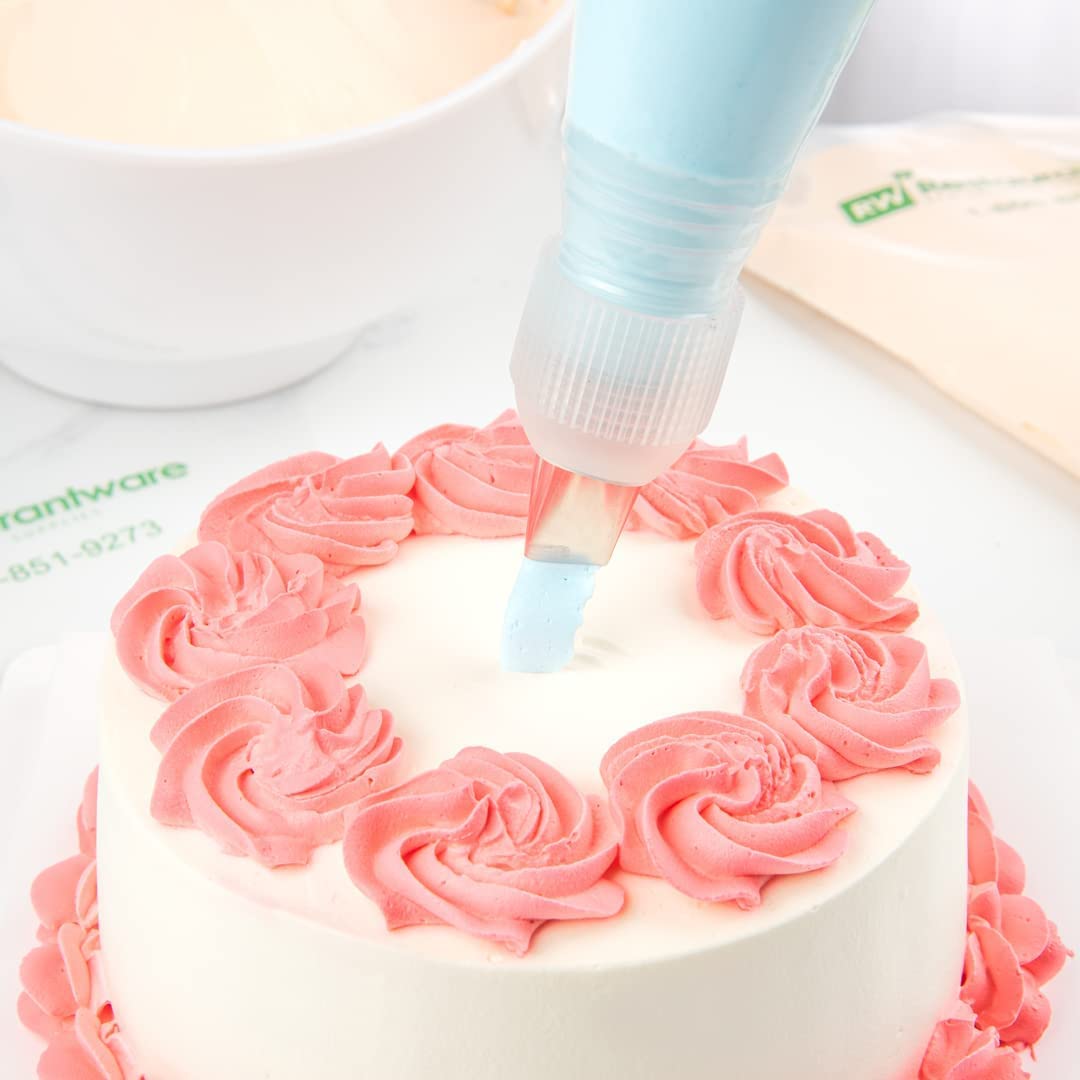 Skytail Stainless Steel Cake Decorating Nozzle Cupcakes Decorations Cream Filling Border Decoration Pastry Icing Tips (124 Rose Nozzle) 4
