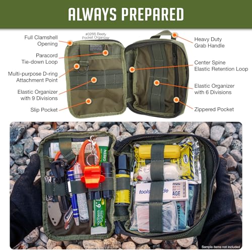 Maxpedition Gear Beefy Pocket Organizer, OD Green