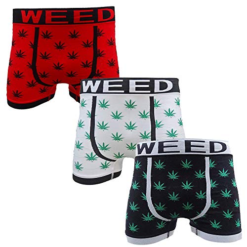 King Ice - Bóxers - para Hombre Negro Blanco/Rojo/Negro Small