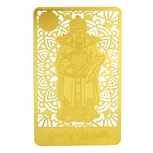 LUK Gods Gold Card to Attract Health, Wealth and Happiness Amulet Card