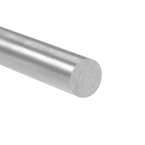 Miniatura 36 de uxcell 2 varillas redondas de metal de acero, 0.394 in x 2.362 in de acero de alta velocidad (HSS) herramienta de stock, para engranajes de eje