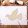 Creaides 20pcs Bird Wood DIY Crafts Cutouts Wooden Peace Dove Shaped Hanging Ornaments with Hole Hemp Ropes Wood Tags for Wedding Birthday Christmas Party Decorations #5
