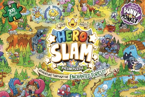 Puzzle Hero Slam de Jamie Smart de 200 piezas, diversión asegurada para tardes lluviosas
