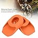 GBSCLOVER Crank Boot Protectors 2pcs, Elastic Silicone Bike Crank Cover Protector, Stable Practical Crank Protective Cover, Easy to Clean for Most Road Bike Cranks, 2.7 x 1.6in