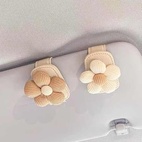 Support de lunettes de soleil fleur voiture : l'accessoire route - 3