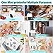COOPOY Mini Pocket Printer, Bluetooth Smart Sticker with 13 Rolls Paper,Mini Study Thermal Printer,Photo Printer Phone with Cartoon Stickers and Watercolor Pen,Gift for Kids