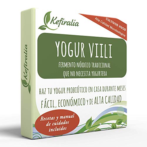 Fermento de Yogur Viili (Reusable de forma ilimitada) + Instrucciones + Recetas + Ayuda y asesoramiento en español - KEFIRALIA®