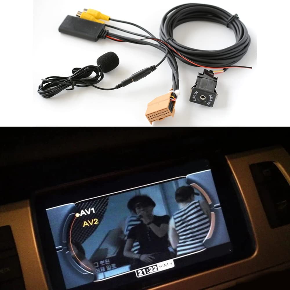 12V MMI 2G Auto Bluetooth AUX Adattatore Musica Audio Mic per A6 A8 2006-2008 J523