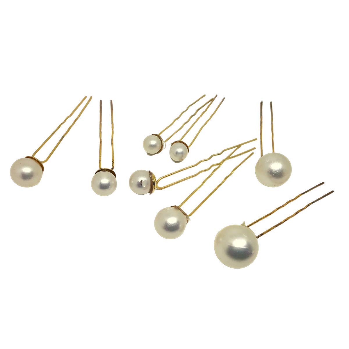 Women U Shape Hair Clips Bobby Pins for Women Girls Brides Hairstyling Tools Accessories Pearl Hairpins ( 8 Pcs)
