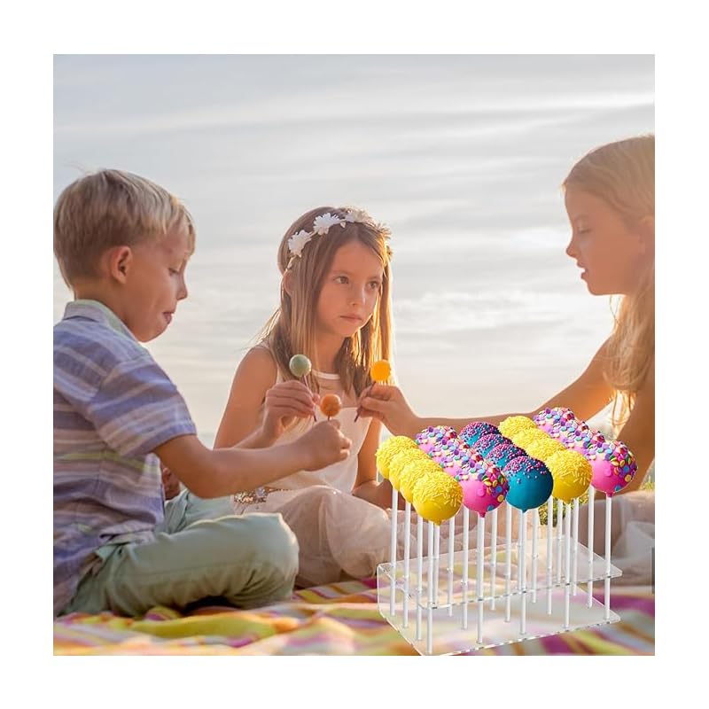 Yanuazio Lot De 2 Présentoirs à Gâteaux Avec 300 Bâtons Et