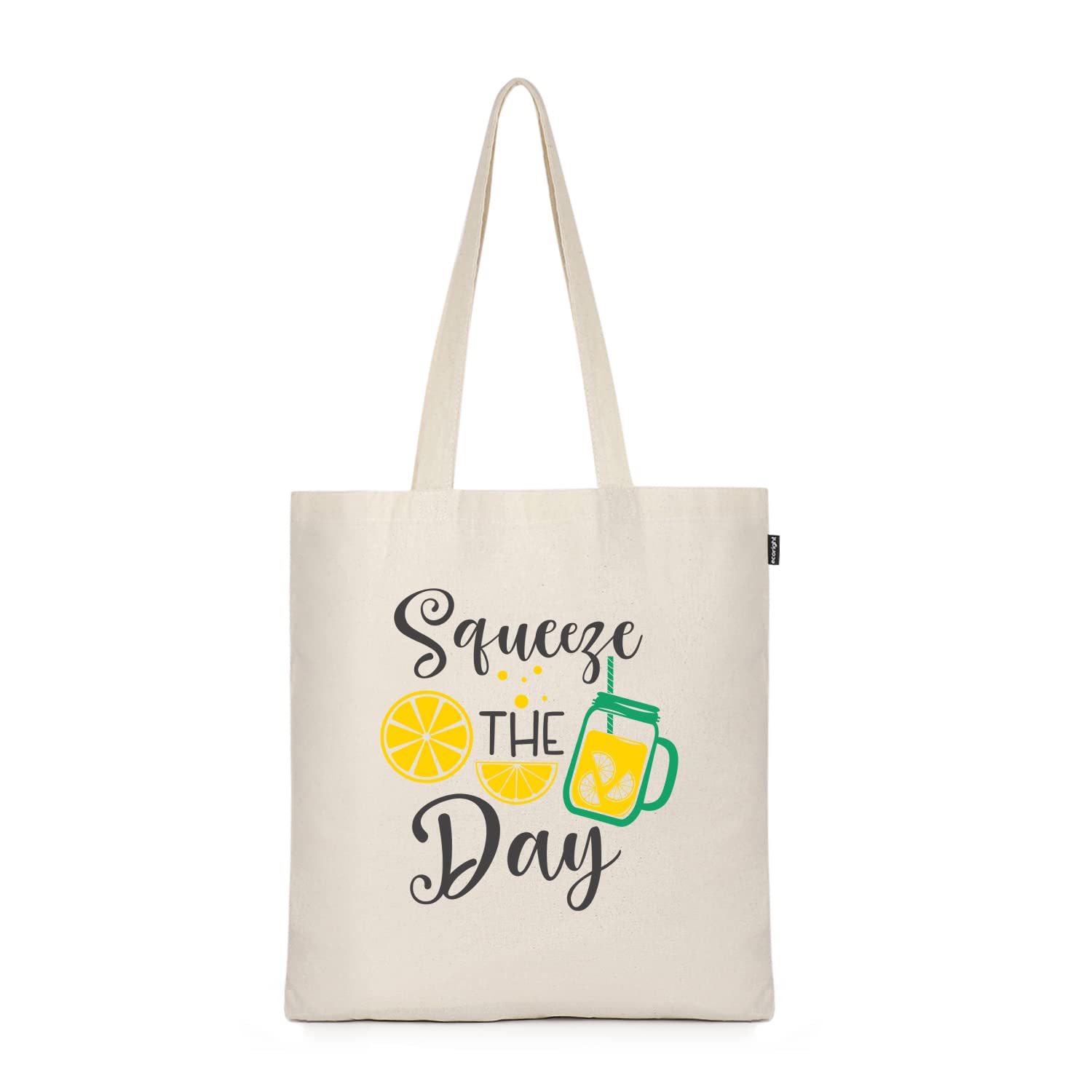 Eco RightAesthetic Canvas Tote Bag for Women, Cute, Trendy & Reusable Cotton Bags for School, Shopping, Gym, Library and Beach, Perfect for Groceries, Gifts for Teachers