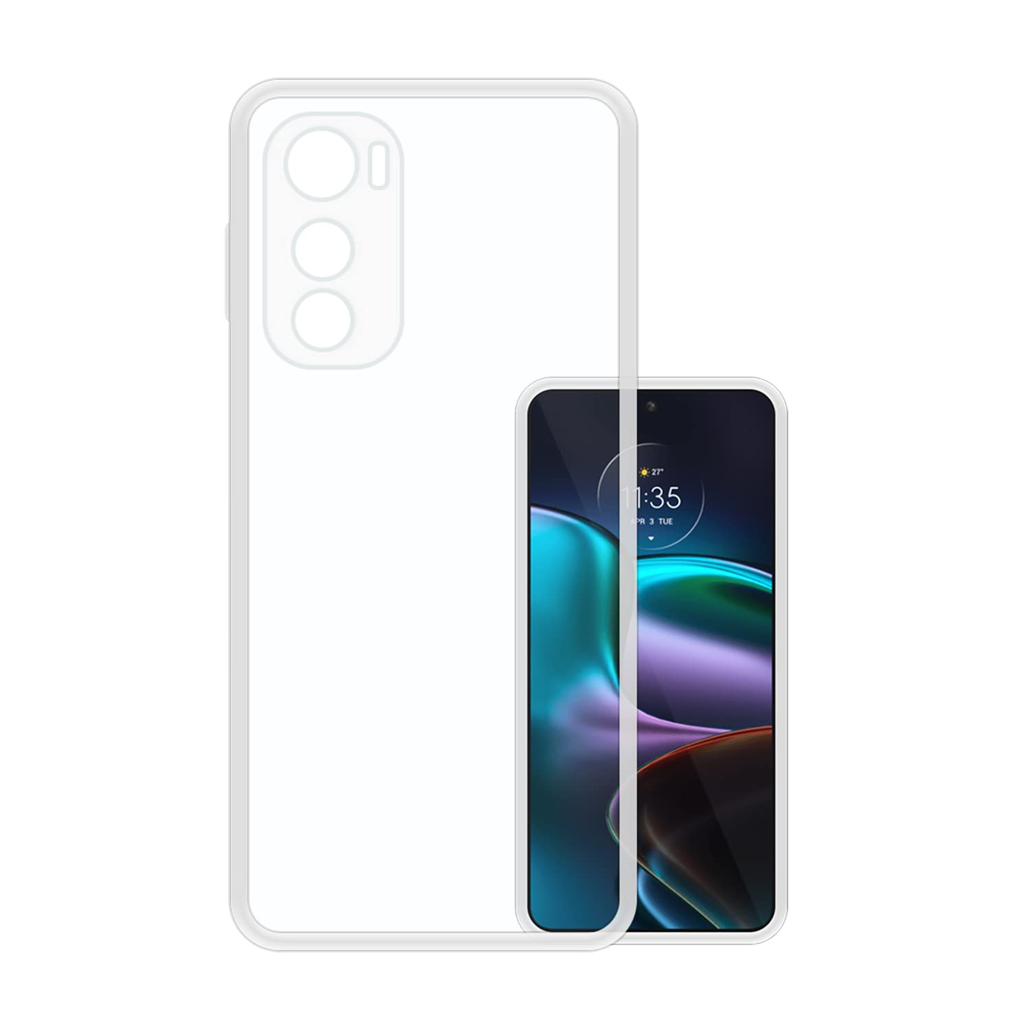 VIDO Transparent Back Case Cover for Motorola Moto Edge 30 (Soft & Flexible & Camera Protection Back Case) (B0B24ZB8HC) Amazon Price History, Amazon Price Tracker