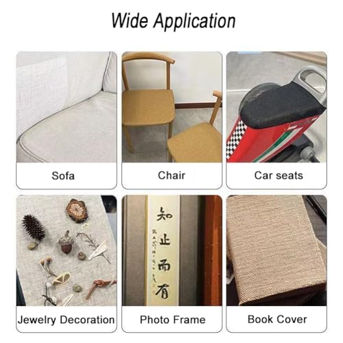 Patchs imperméables pour canapés et sièges auto en lin épais premium