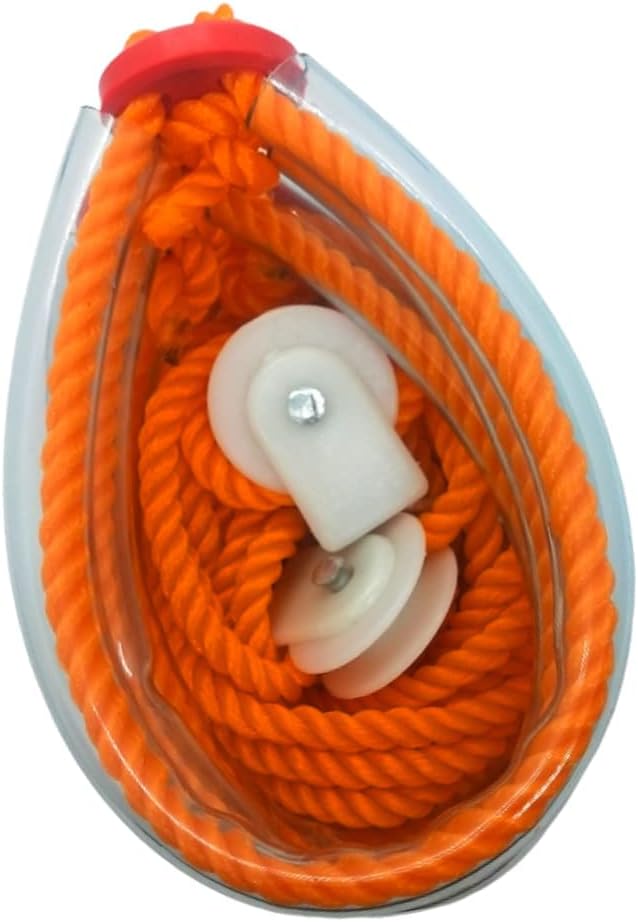 VERNIE Pocket Gym Rope,Weight loss Fitness Rope,for Men and Women,Physiotherapy,Backpain Relief,Shoulder Pain Relief,Stress Relief Yoga Rope (upgraded version) - (orange)