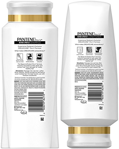 Pantene Pro-V Haircare - Repair & Protect - Dreamcare Shampoo (20.1 FL OZ) & Conditioner (17.7 FL OZ) Set - One Set image 4