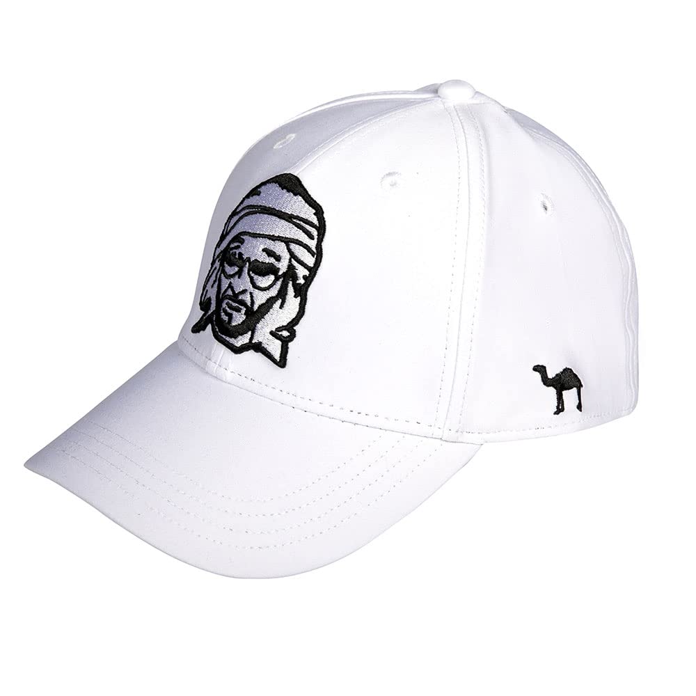 Original Classic White Flexi Fit Cap Close Back With Sheikh Zayed Logo (Small Medium - 56-57 Cm)