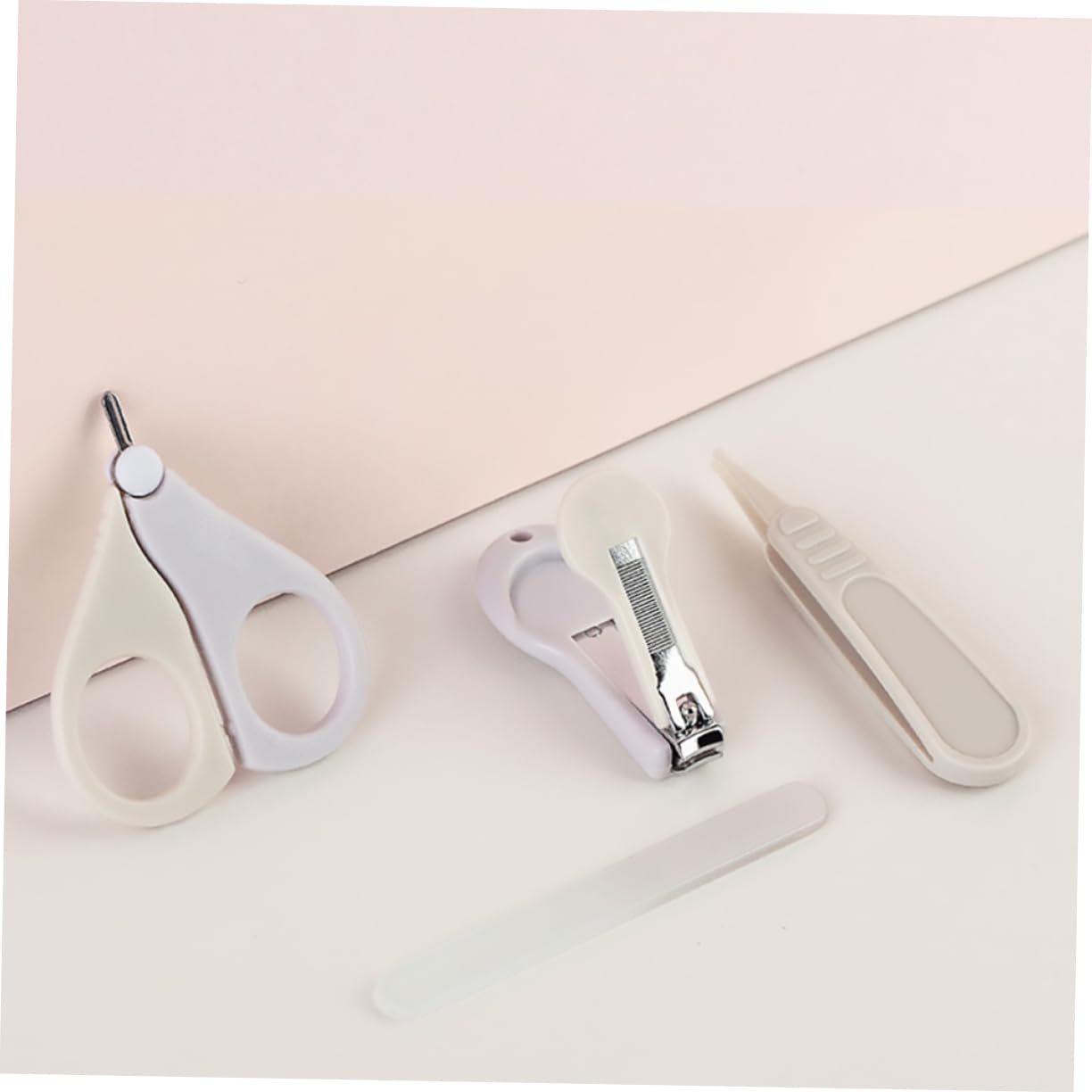 TOYANDONA 2 Juegos Cortauñas Kit De Uñas Infantil Herramientas De Pedicura Para Recién Nacidos Cortaúñas Infantil Clavo Niño Eliminación De Las Interferencias Acero Inoxidable