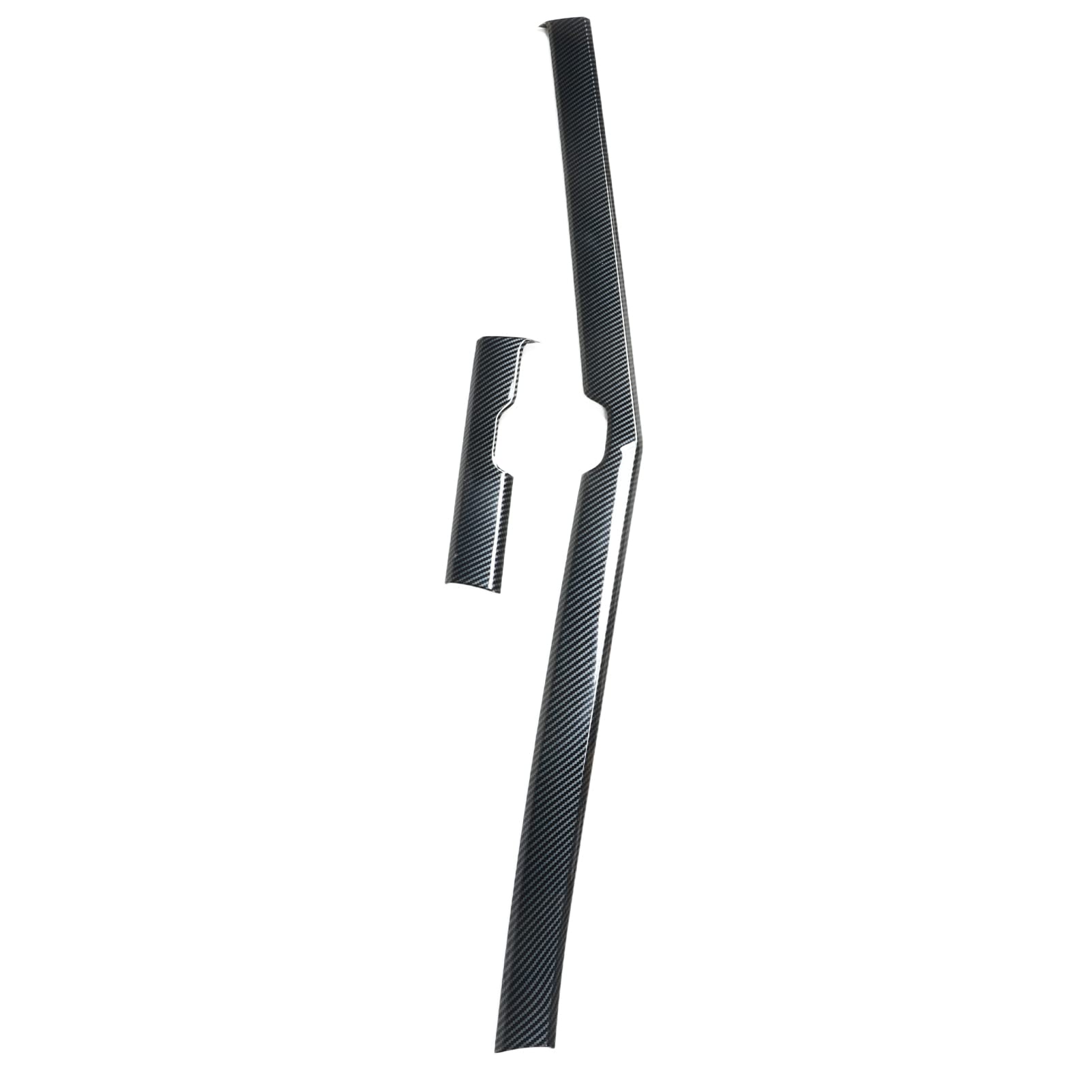 Ausla Cubierta de Consola Central ABS de Fibra de Carbono para Coche, 2 Piezas, Superficie Lisa, Decoración Interior, Protección contra Arañazos, Fácil Instalación para Conductores Sportage NQ5 2022