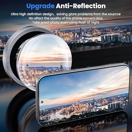 Image of for iphone 16 /16 Plus camera lens protector Tempered Glass Aluminum Alloy Ring with Camera Cover (Silver)